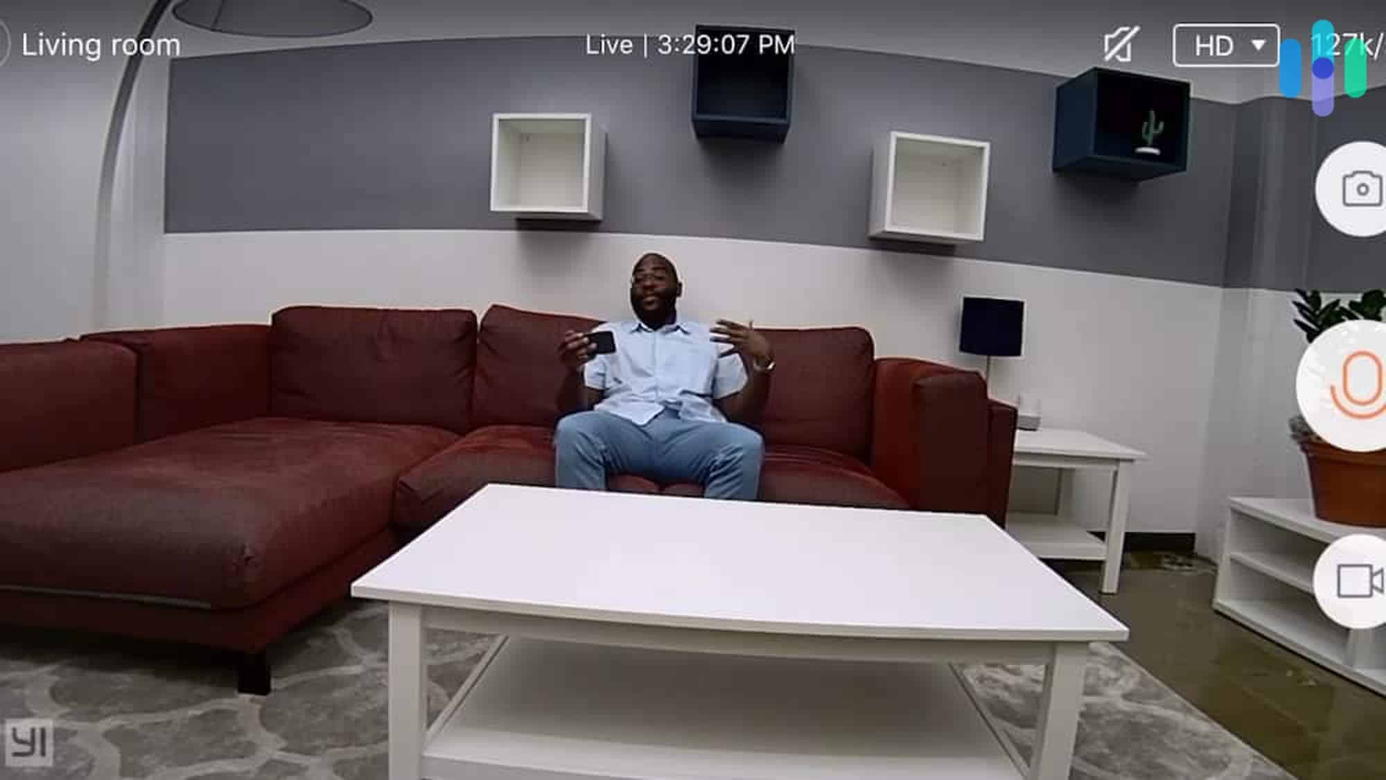 Cove Home Security Cam Video Display