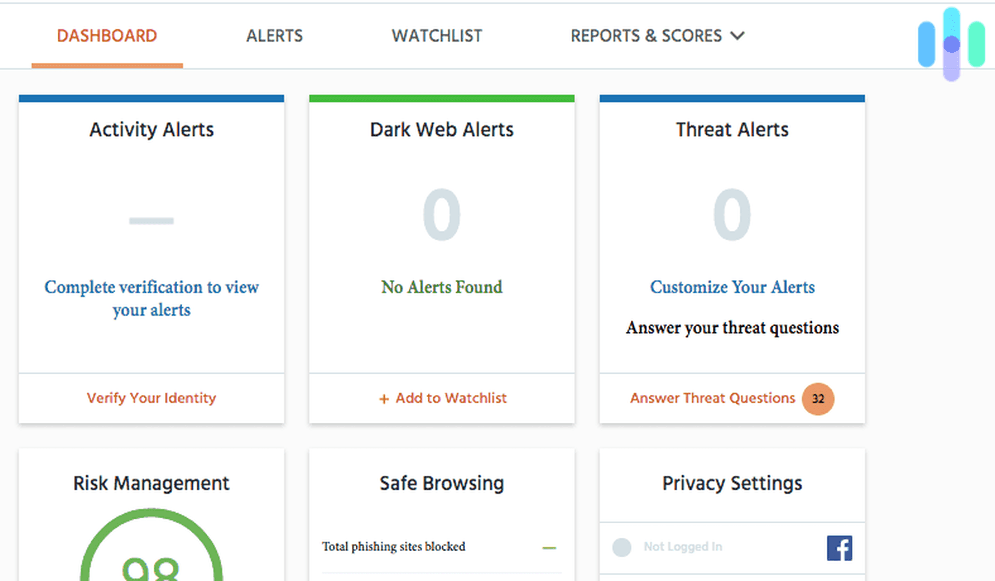 Identity Guard – Web Dashboard Identity Guard - Web Dashboard