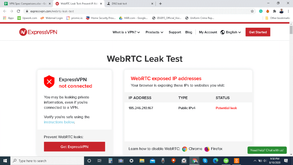 Avast SecureLine Windows WebRTC Leak Test Avast SecureLine Windows WebRTC Leak Test