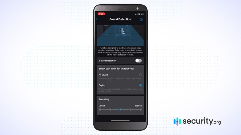 eufy App - Sound Detection eufy App - Sound Detection