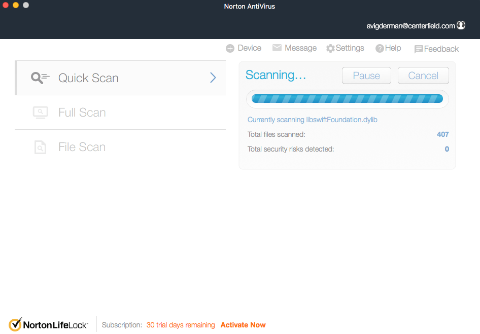 Norton Scan Norton Scan