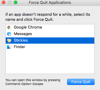 Force Quitting on a Mac Force Quitting on a Mac