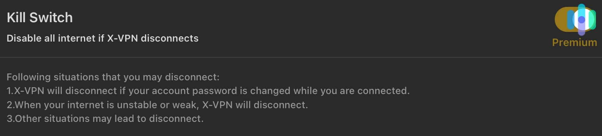 X-VPN iOS Kill Switch X-VPN iOS Kill Switch