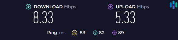 FastVPN speed test while connected to the nearest server FastVPN speed test while connected to the nearest server