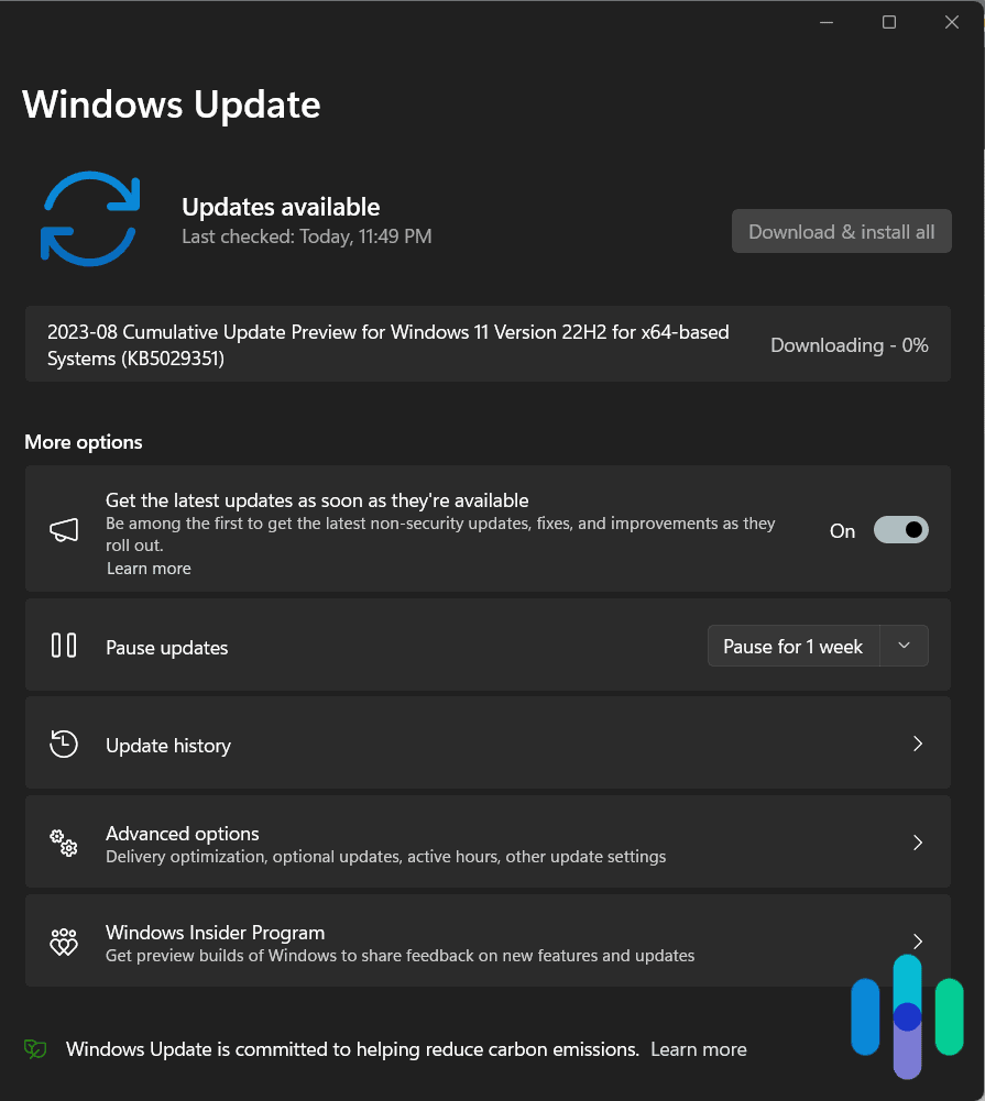 Downloading Windows updates Downloading Windows updates