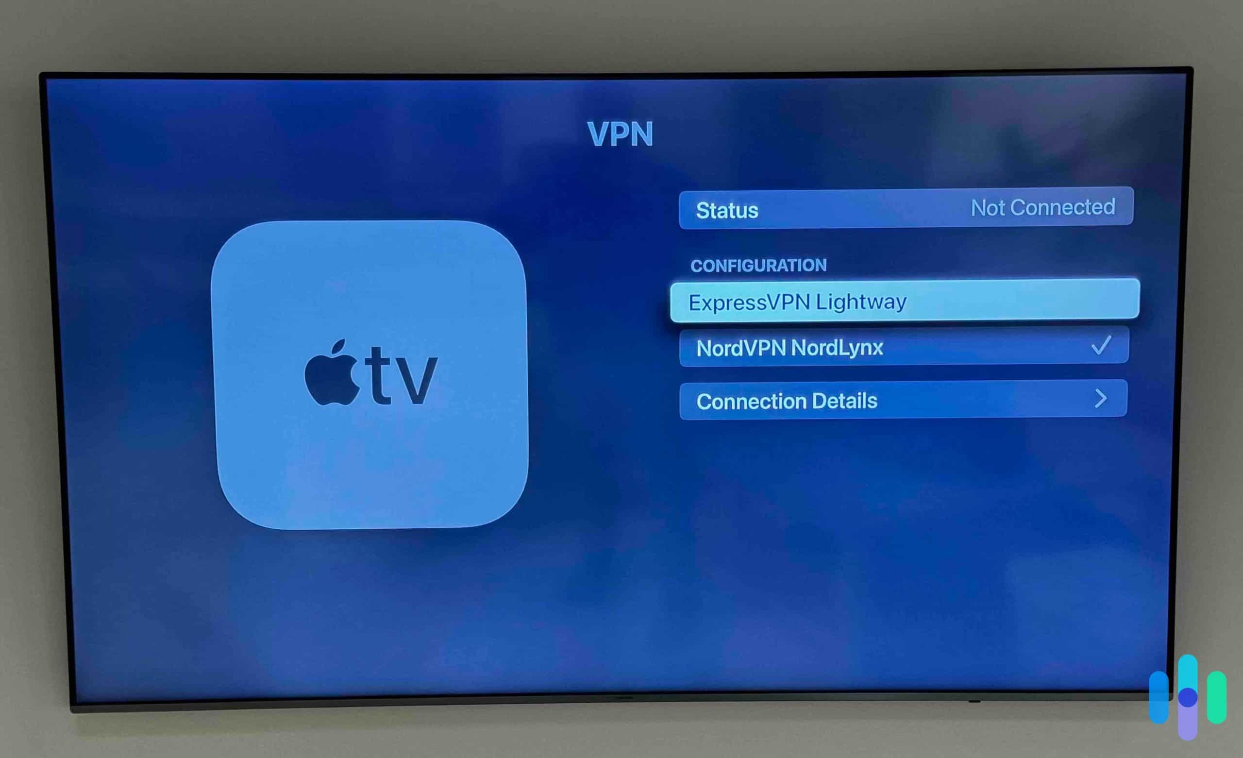 Apple TV advanced VPN configurations under Settings- General Apple TV advanced VPN configurations under Settings- General