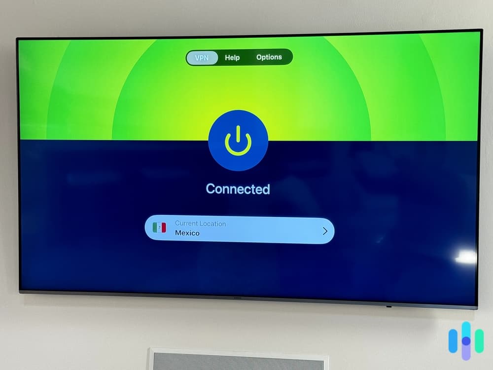 ExpressVPN connected to Mexico on Apple TV ExpressVPN connected to Mexico on Apple TV
