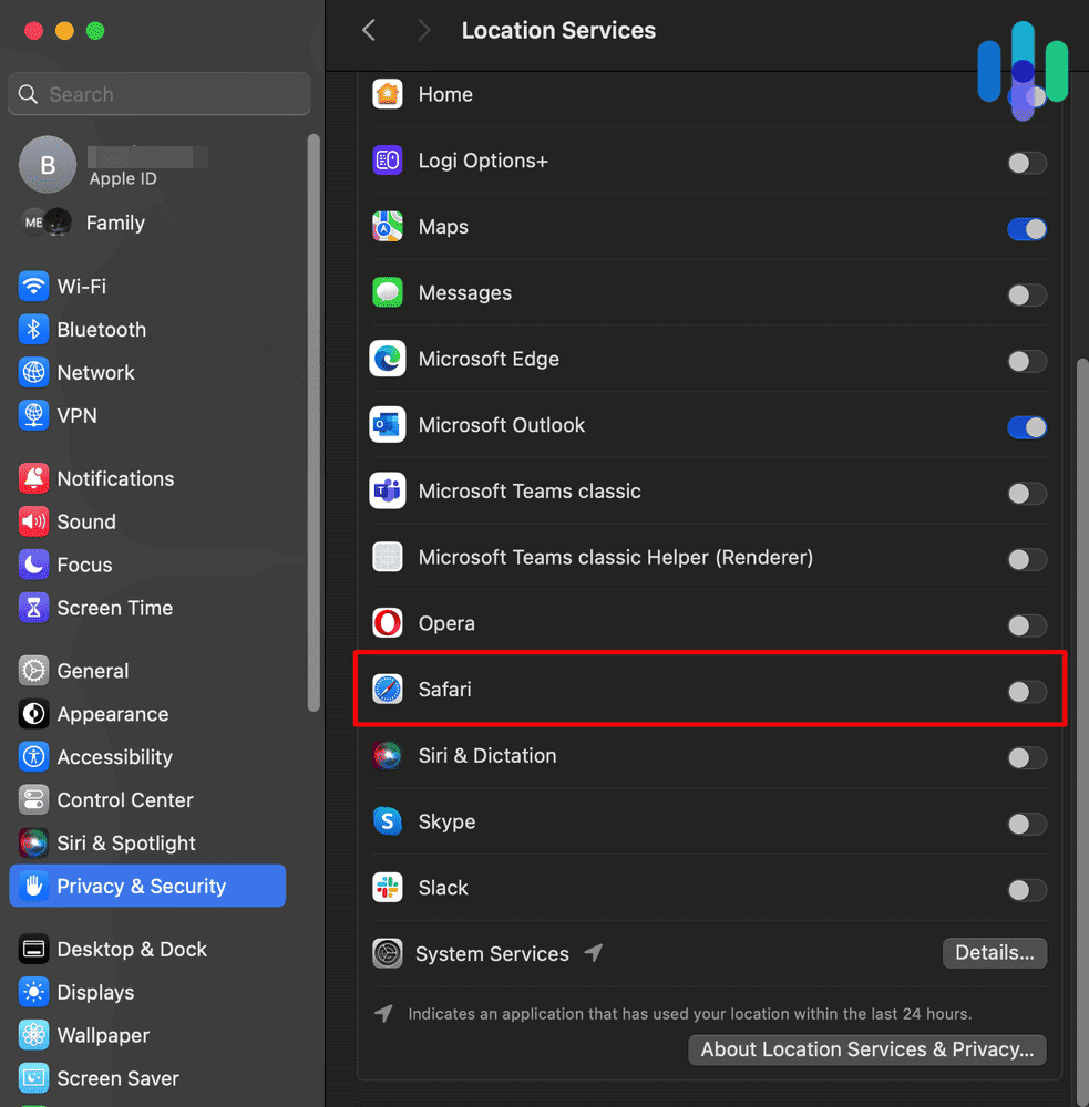 Mac’s Location Services Mac's Location Services