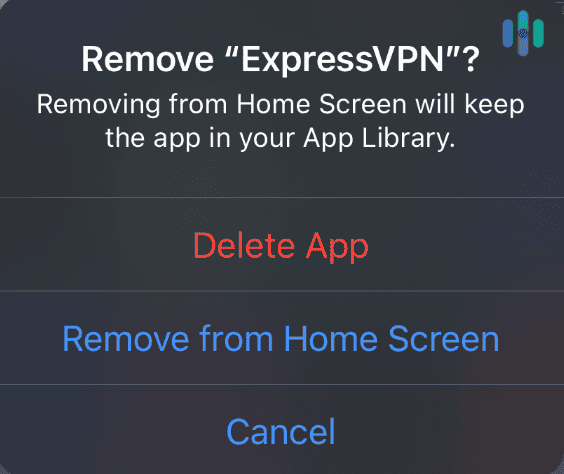 Uninstalling ExpressVPN on an iPhone Uninstalling ExpressVPN on an iPhone