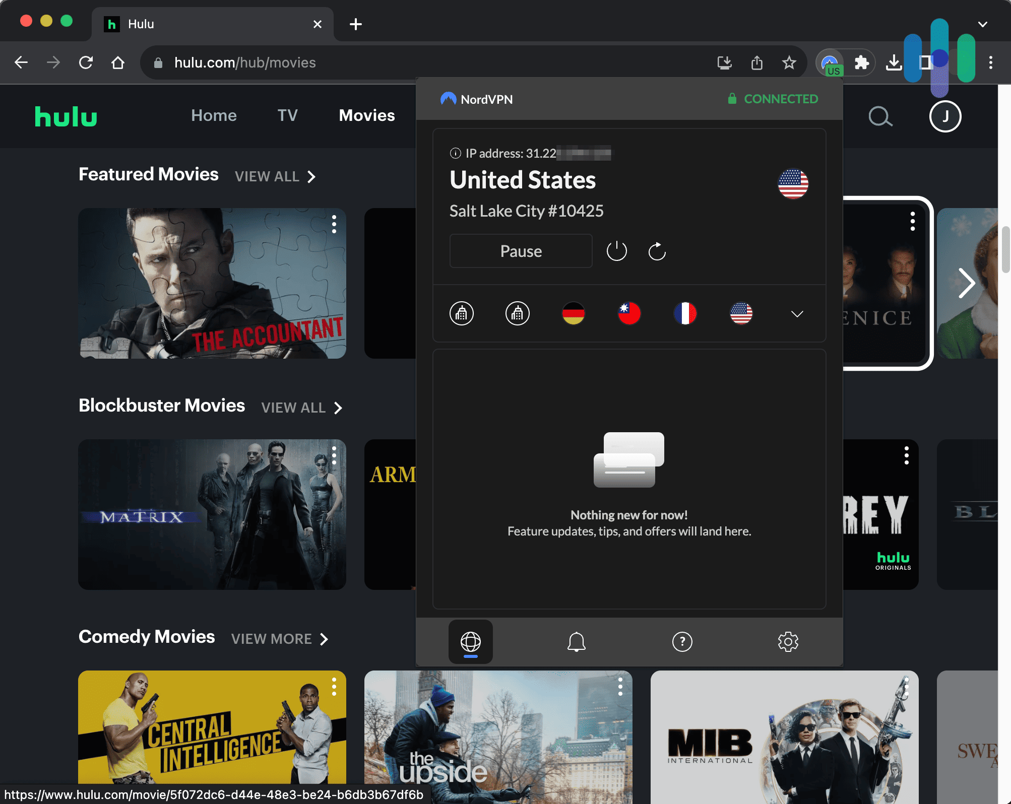 Using NordVPN to change our location to the United States to watch Hulu Using NordVPN to change our location to the United States to watch Hulu
