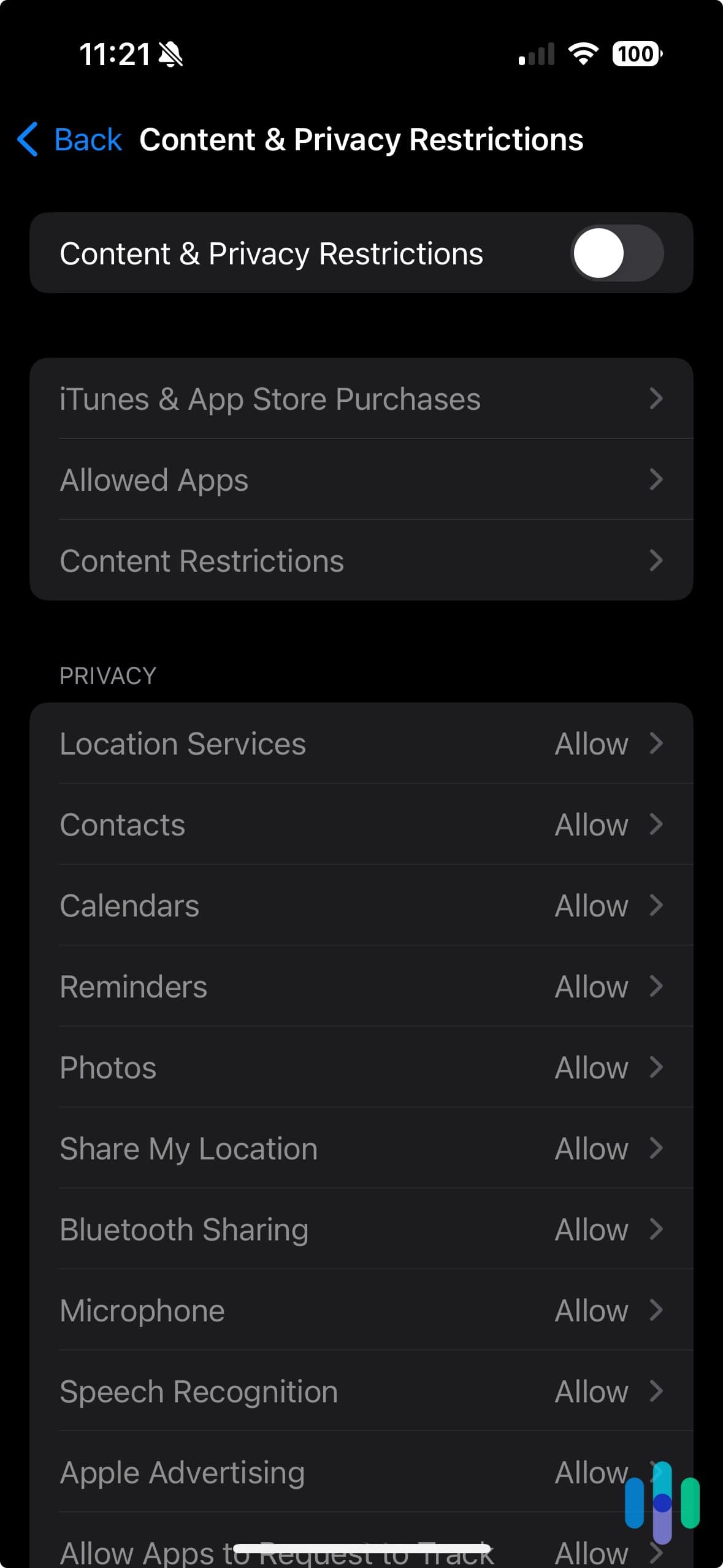 Content & Privacy Restrictions on an iPhone Content & Privacy Restrictions on an iPhone