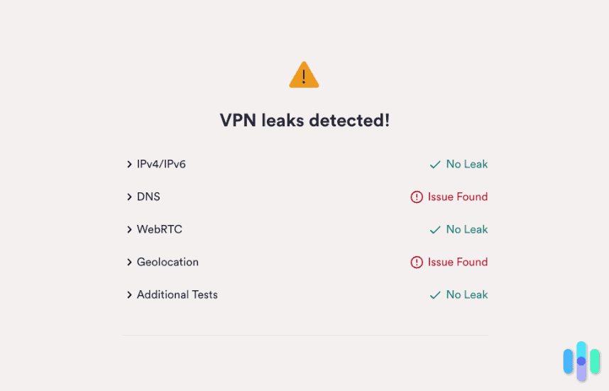 Surfshark leak result Surfshark leak result
