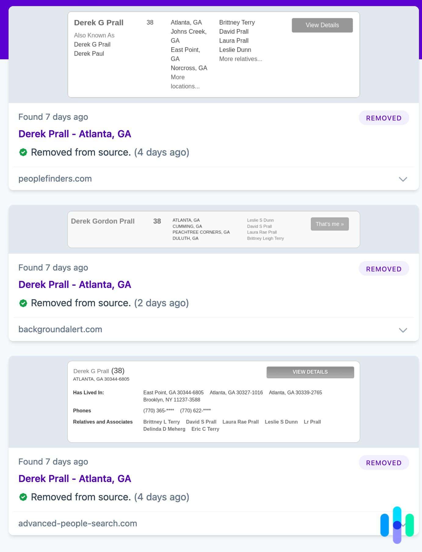 Kanary is a little more detailed in terms of removals. Kanary is a little more detailed in terms of removals.