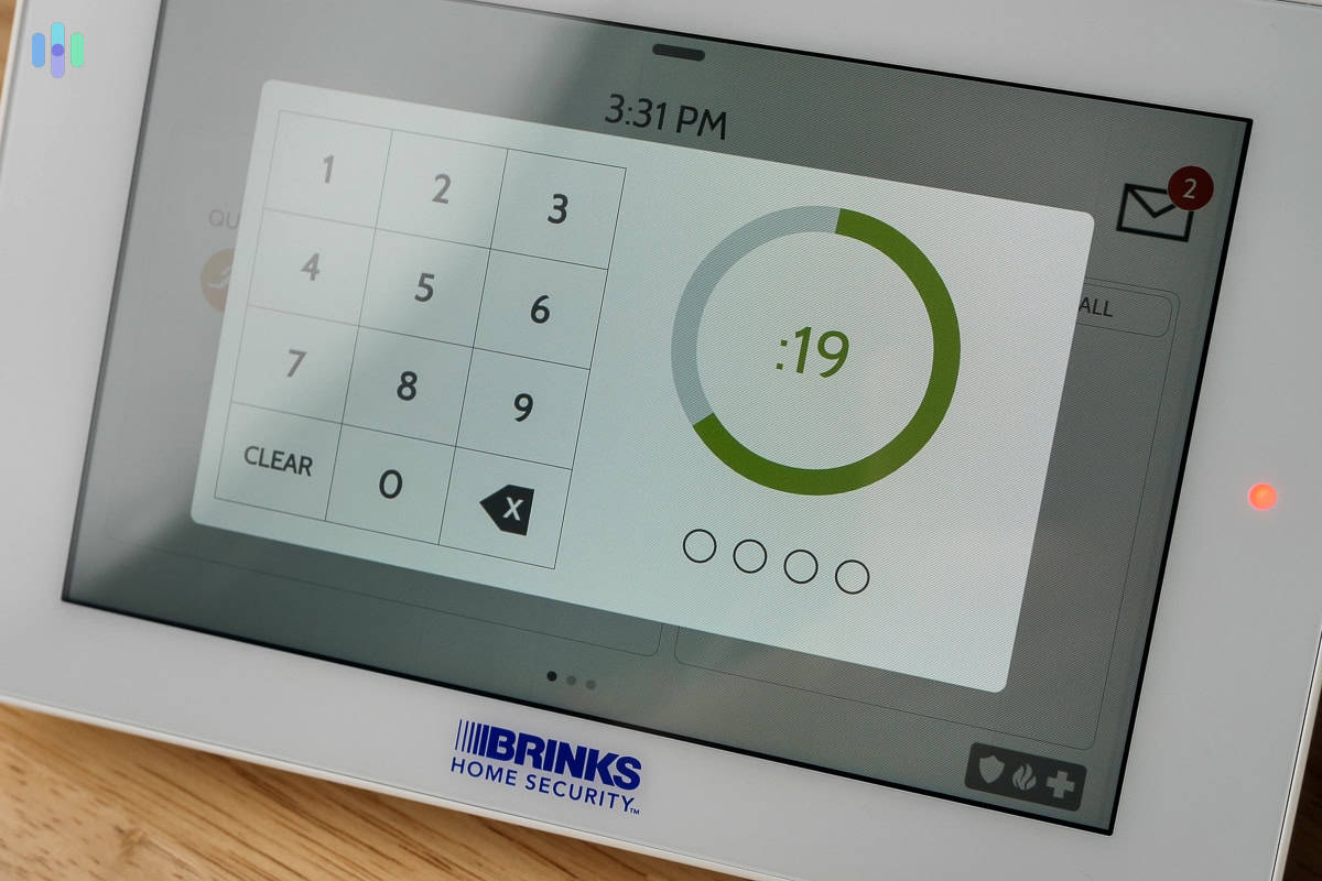 Brinks panel arming countdown Brinks arming countdown