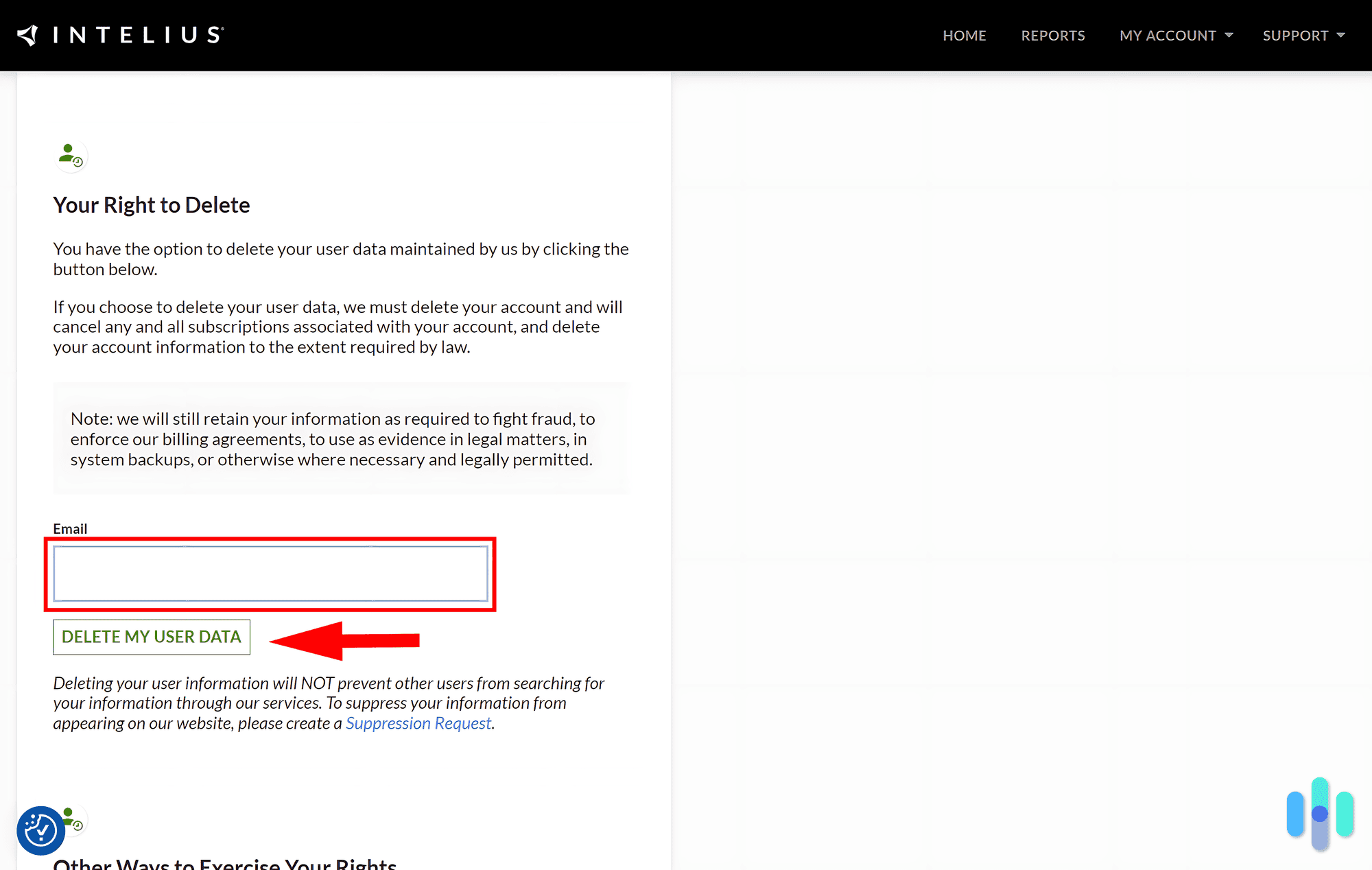 We had to do some digging to find the right opt out page on Intelius We had to do some digging to find the right opt out page on Intelius