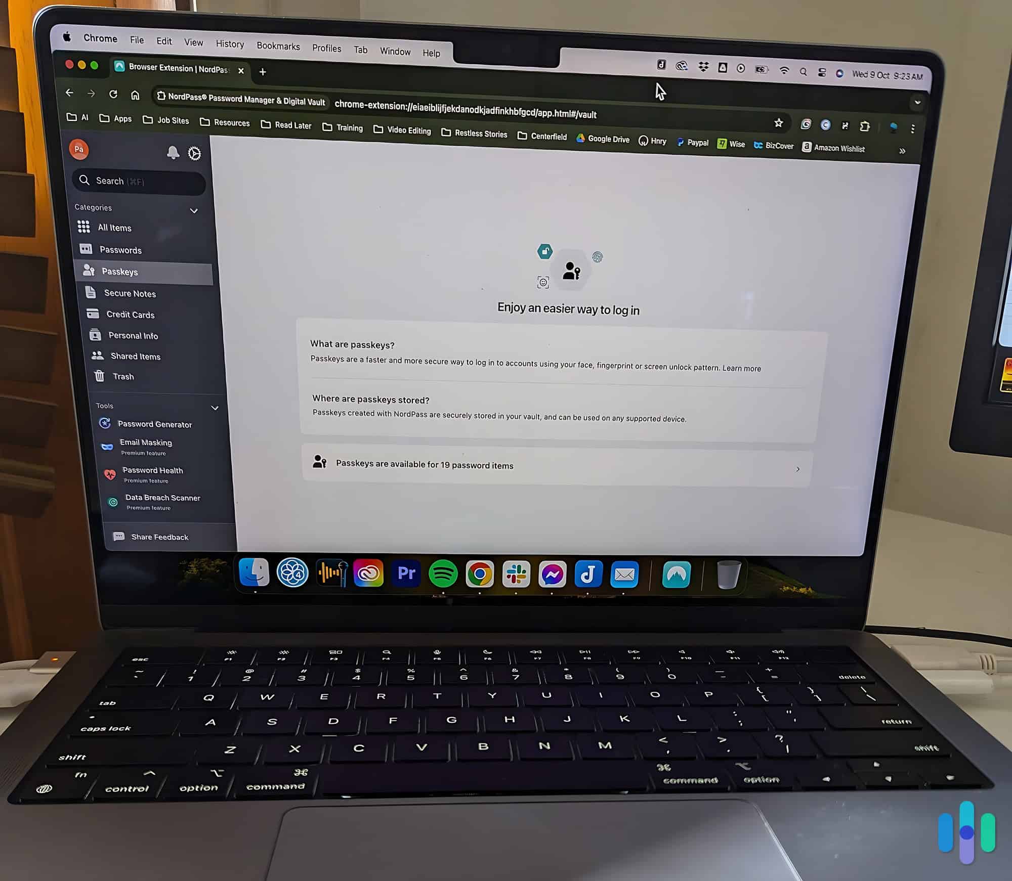 Getting ready to set up some passkeys in NordPass. Getting ready to set up some passkeys in NordPass.
