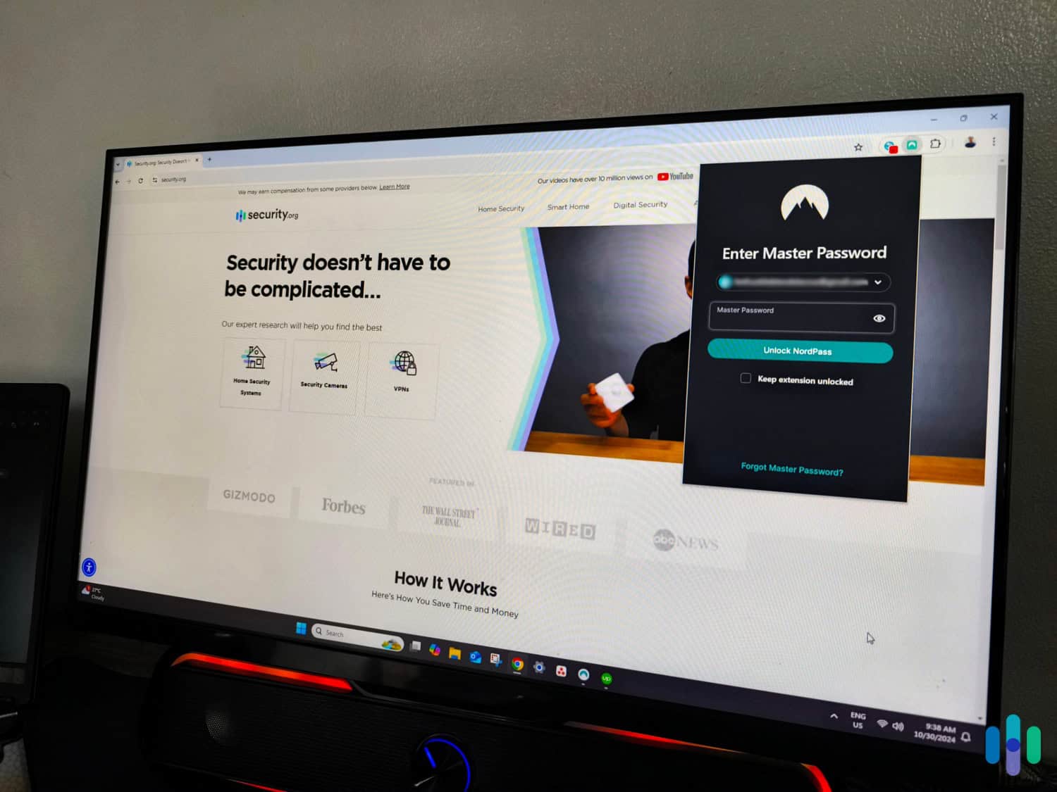 We had to enter our master password every time we started a new Chrome session. We had to enter our master password every time we started a new Chrome session.