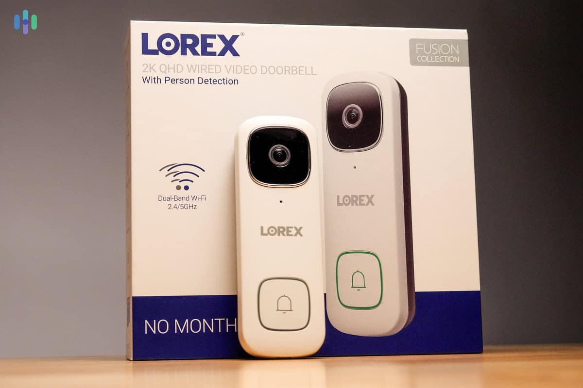 Lorex 2K Wired Video Doorbell with box Lorex 2K Wired Video Doorbell with box