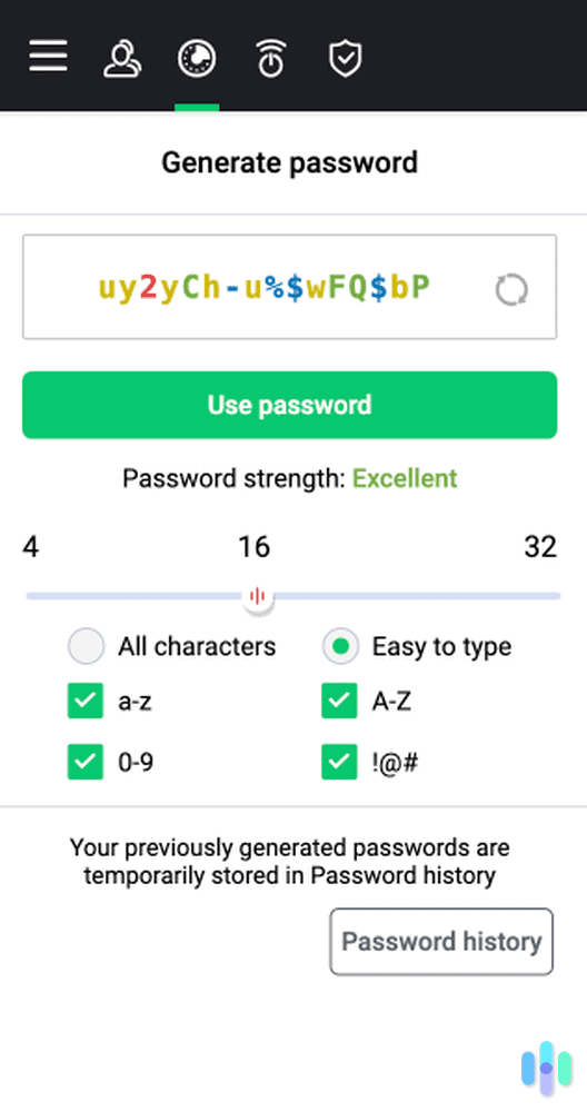 When generating passwords on Total Password, we could decide how many characters we wanted When generating passwords on Total Password, we could decide how many characters we wanted