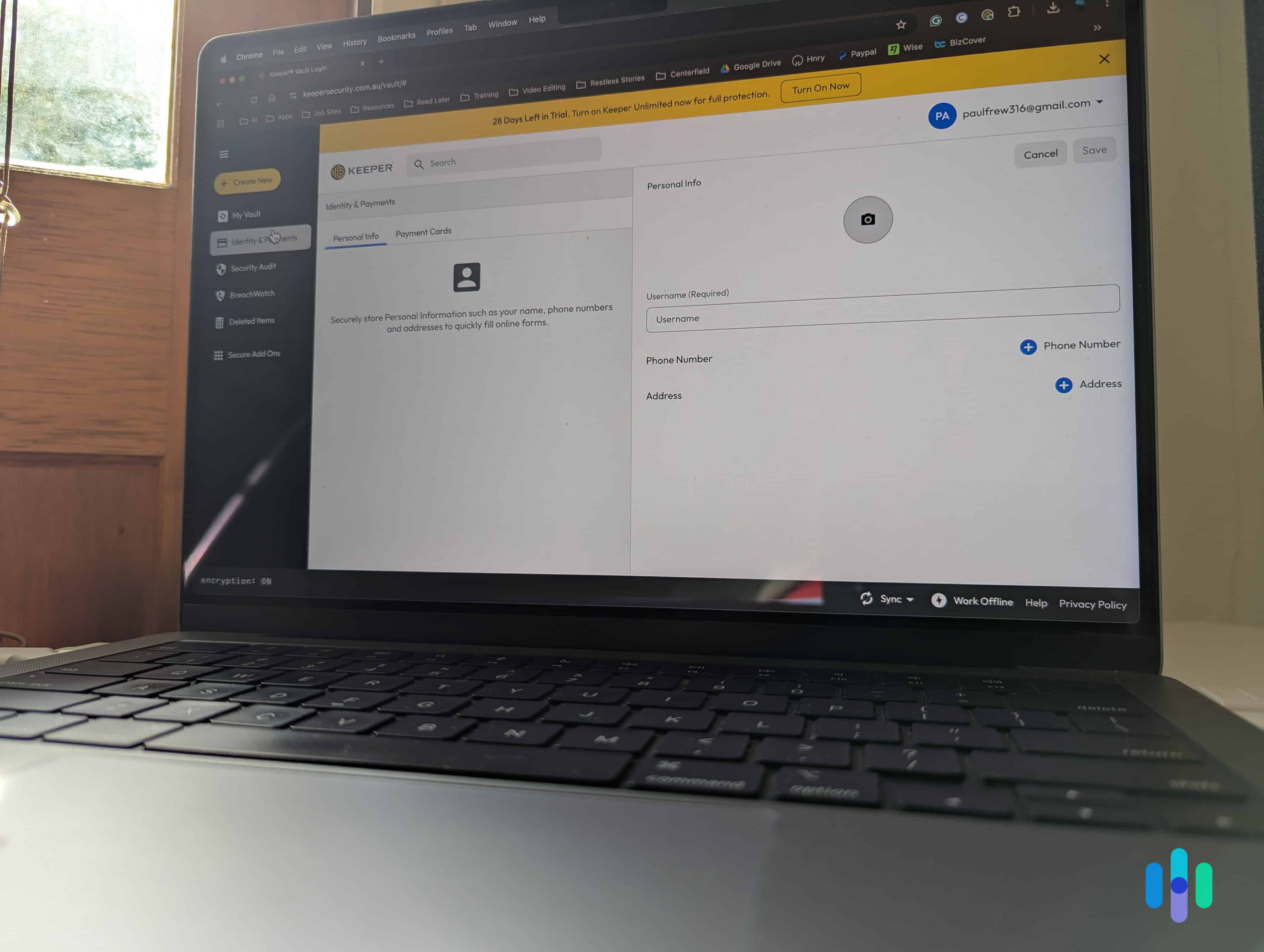 Keeper securely saves passwords, personal information, and payment details. Keeper securely saves passwords, personal information, and payment details.