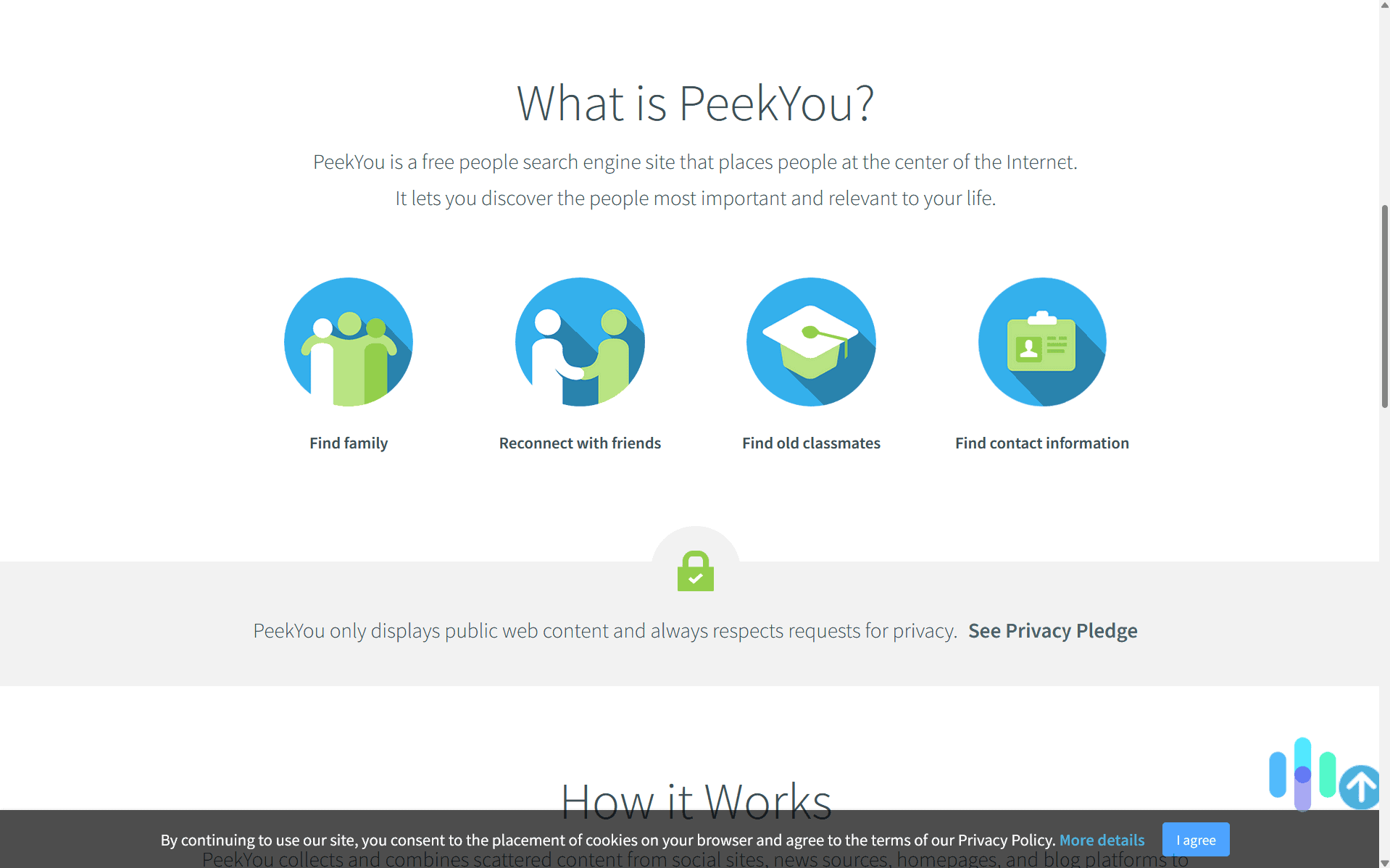 PeekYou advertises itself as a tool that helps people reconnect with lost acquaintances. PeekYou advertises itself as a tool that helps people reconnect with lost acquaintances.
