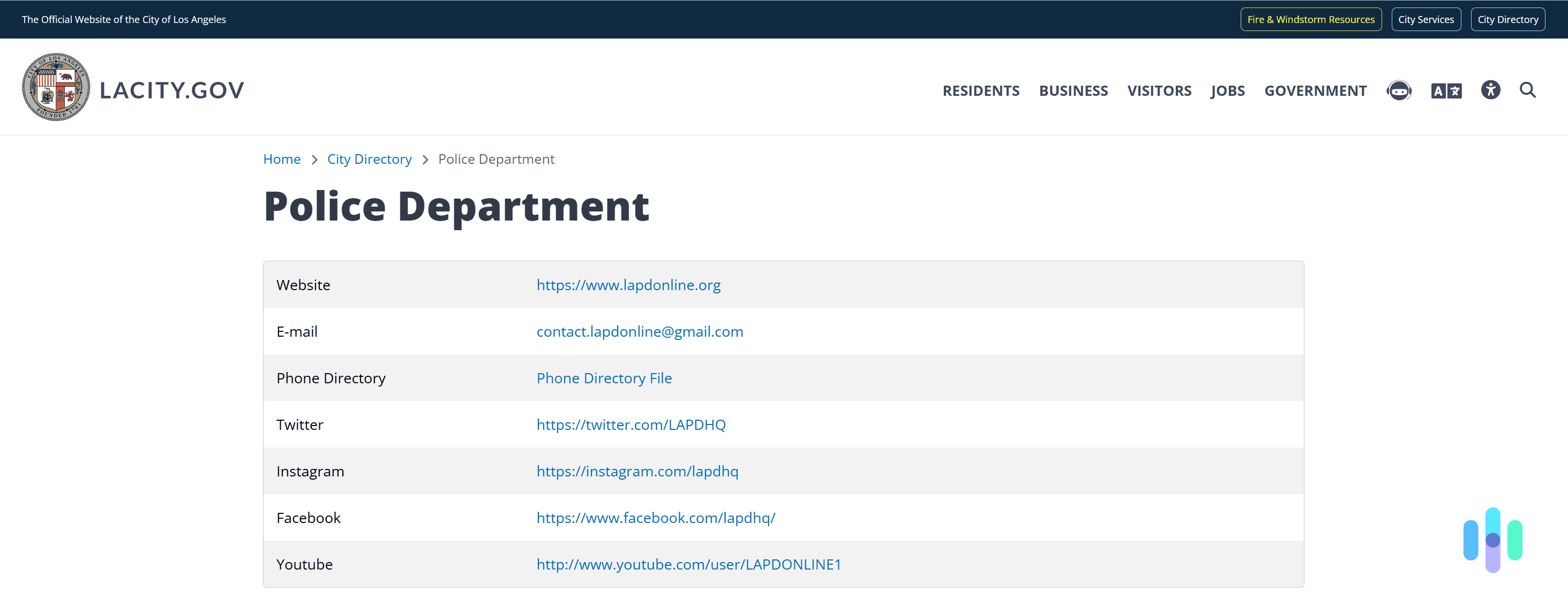 Police departments normally list the contact methods on their sites. Police departments normally list the contact methods on their sites.