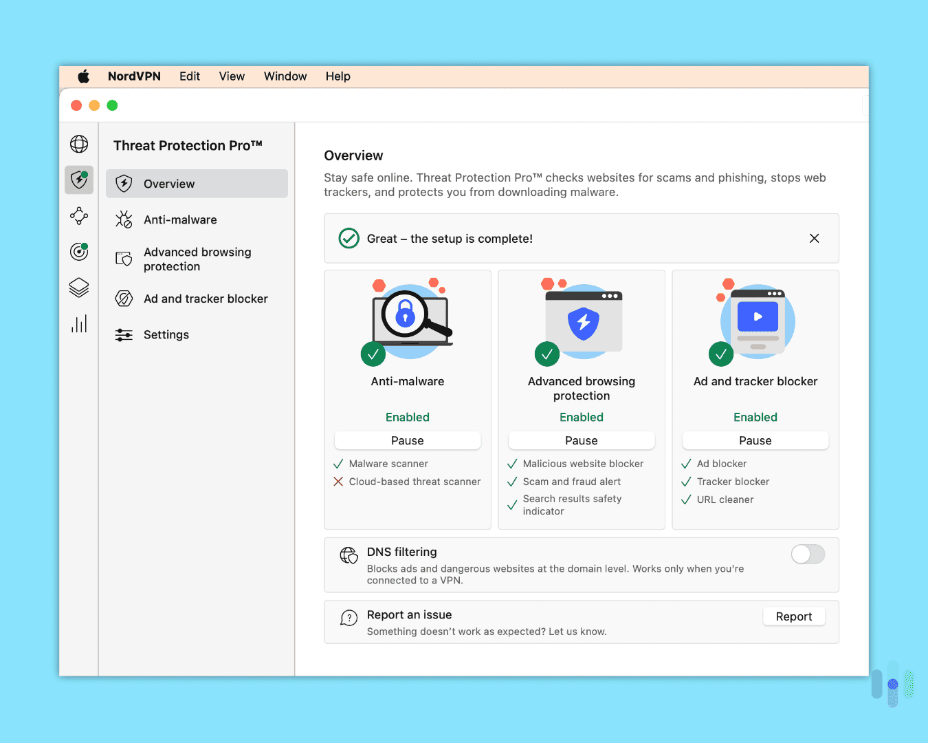 Nord’s Threat Protection Pro™ is up and running. Nord’s Threat Protection Pro™ is up and running.