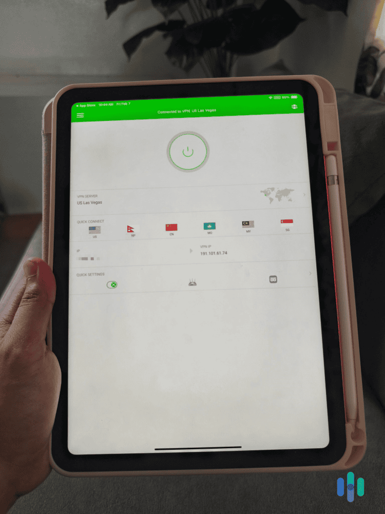 We found Private Internet Access’s iPad app extremely simple to use thanks to its clean and customizable interface. We found Private Internet Access's iPad app extremely simple to use thanks to its clean and customizable interface.
