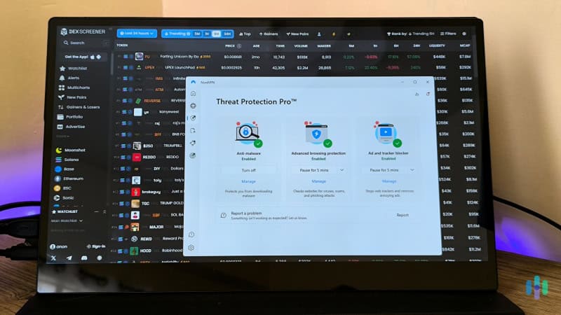 We like how NordVPN provides protection against malicious links and downloads. Who NordVPN Is Good forWe like how NordVPN provides protection against malicious links and downloads. We recommend getting NordVPN if your main concern when trading crypto is security. The VPN provides access to high-end security features, including dark web monitoring and protection against malware-infected downloads.