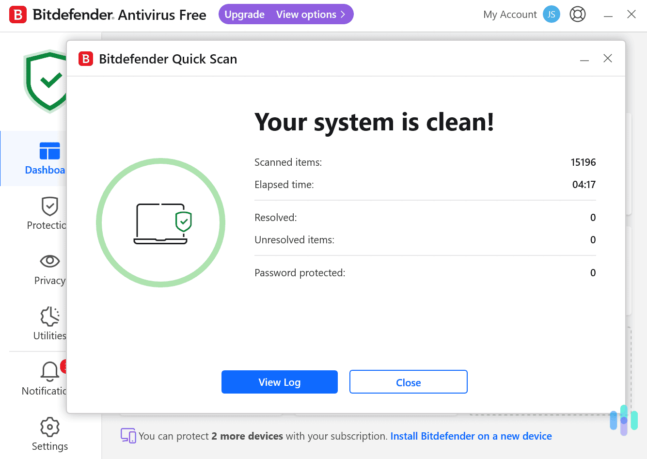 Bitdefender’s Windows app is extremely lightweight, and its scans don’t impact device performance at all. Bitdefender's Windows app is extremely lightweight, and its scans don't impact device performance at all.