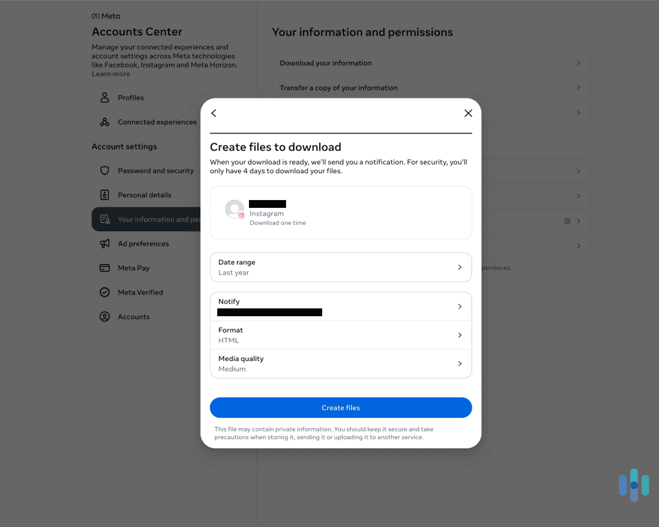 Before we deleted our Instagram account, we downloaded our content. Before we deleted our Instagram account, we downloaded our content.