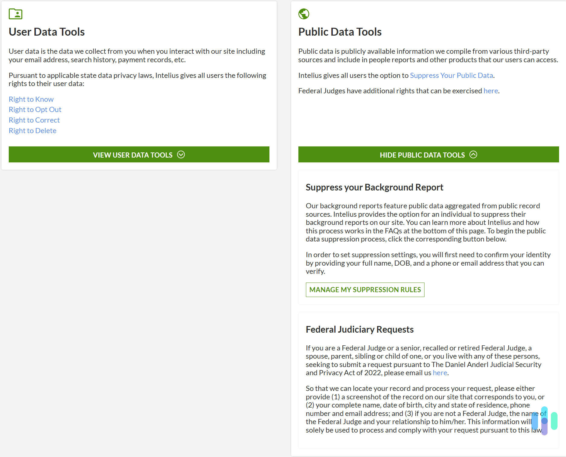 Now, pick the option that lets you manage your public data suppression rules. Now, pick the option that lets you manage your public data suppression rules.