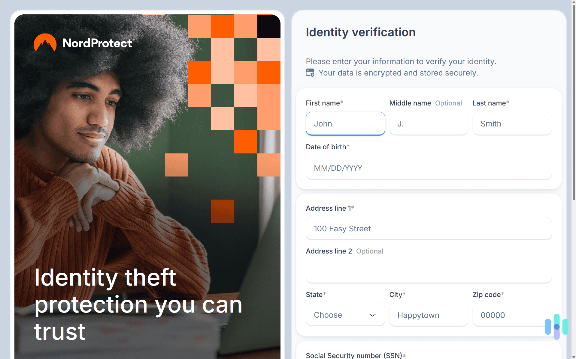 NordProtect had to verify our identity before they started monitoring it. NordProtect had to verify our identity before they started monitoring it.