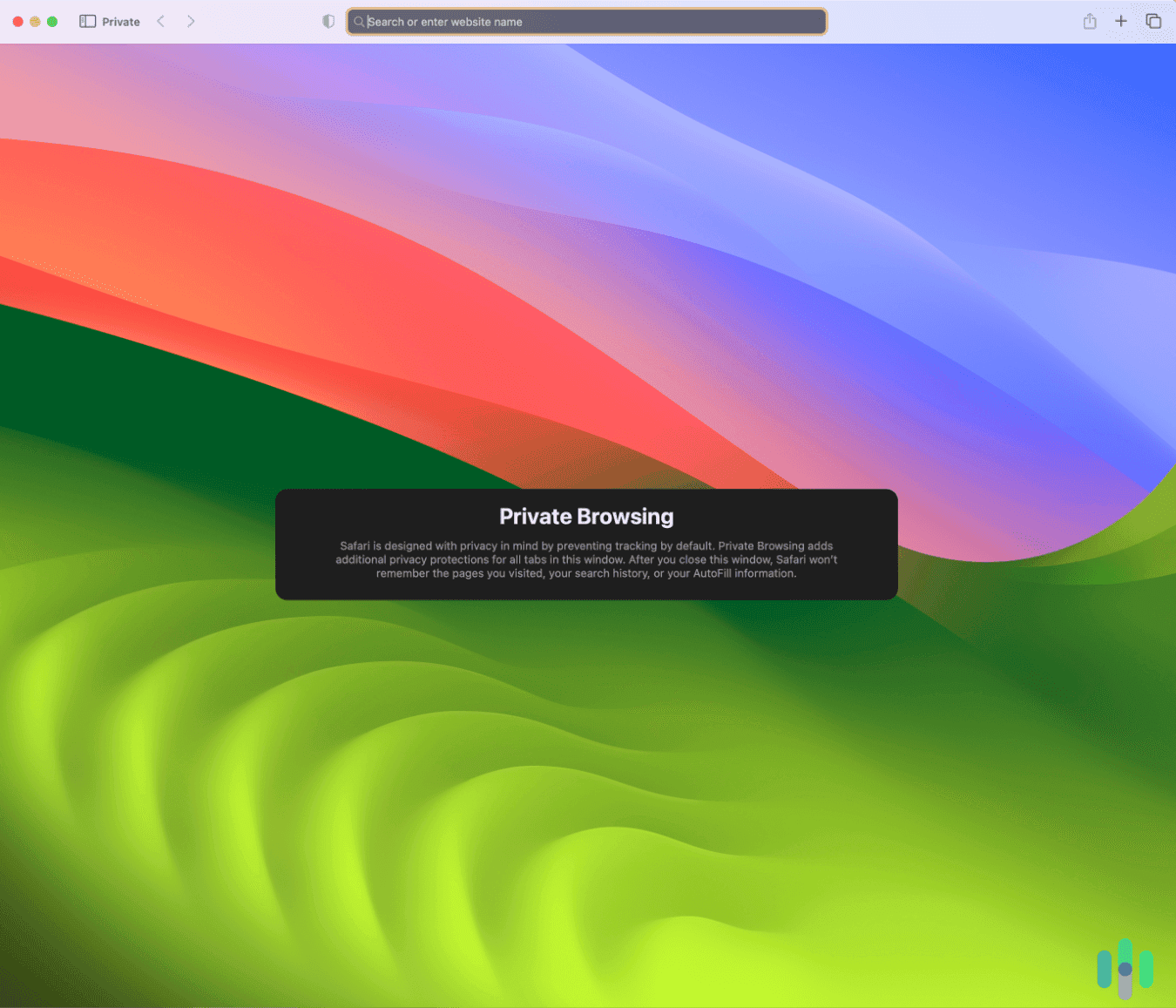 Browsing in Safari’s Private Mode Browsing in Safari’s Private Mode