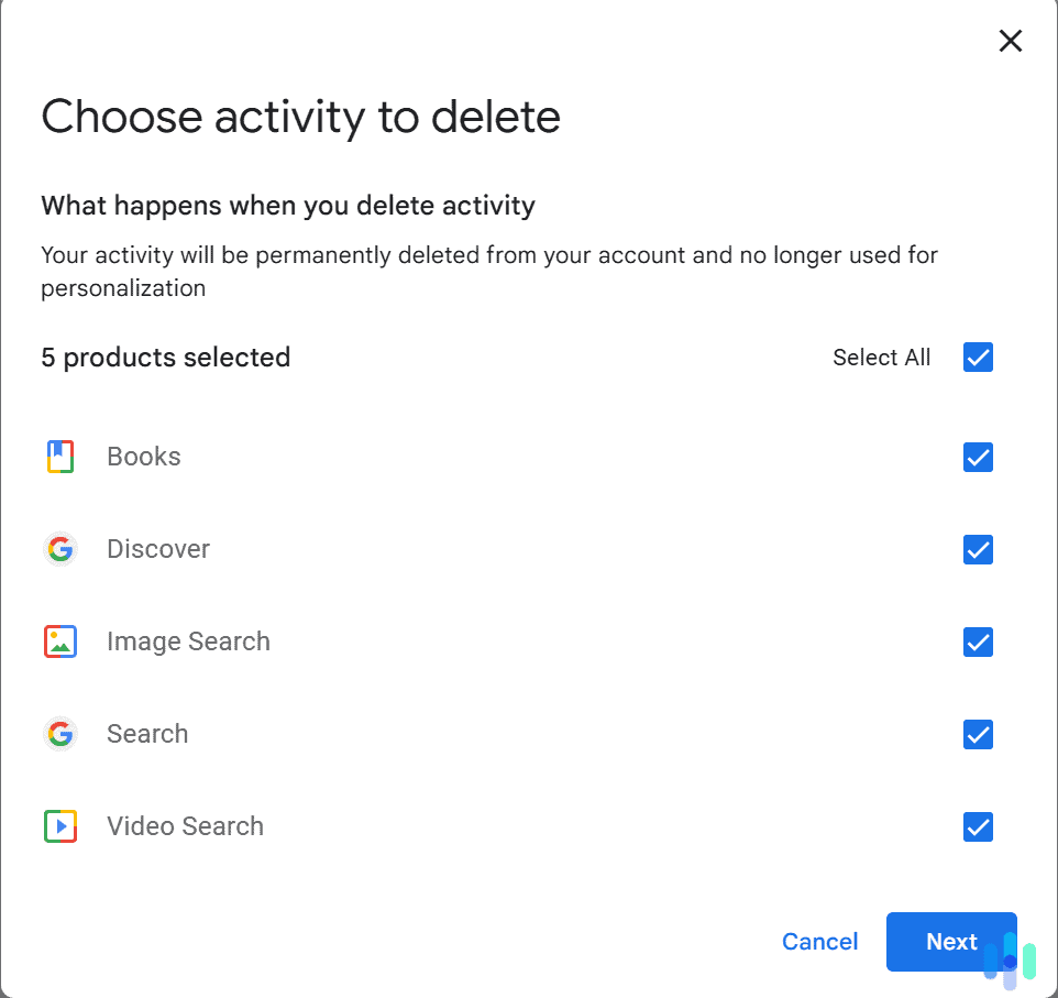 Check that your search history is on the list, and then proceed with the deletion process. Check that your search history is on the list, and then proceed with the deletion process.