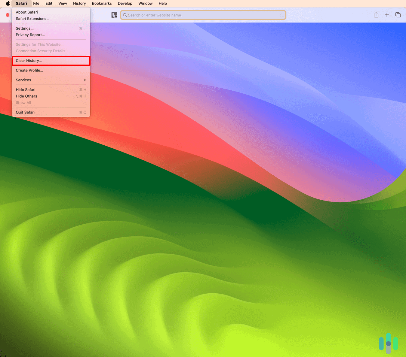Clearing our Safari search history on our iMac Clearing our Safari search history on our iMac