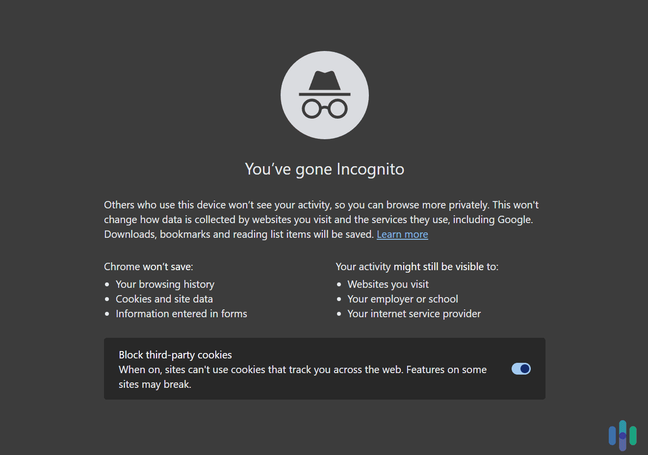 Incognito Mode can hide your search history from other people who use your device. Incognito Mode can hide your search history from other people who use your device.
