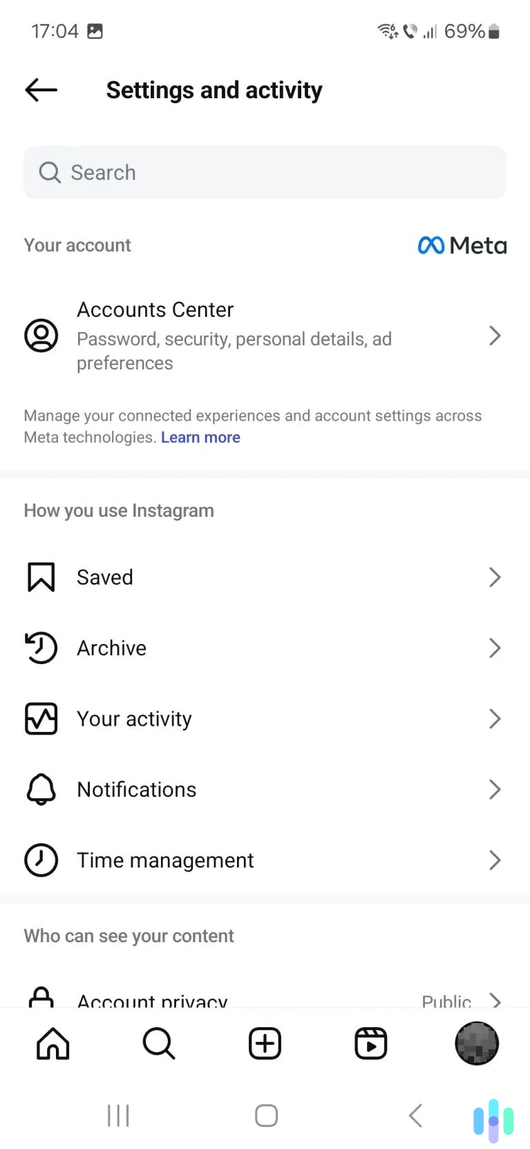 Now, access your account activity settings. Now, access your account activity settings.