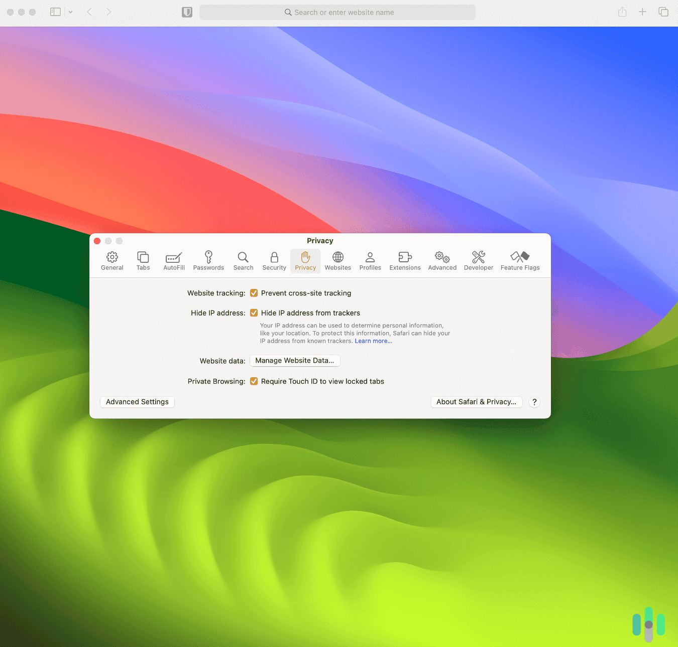 Setting up Safari’s built-in privacy tools on our iMac Setting up Safari’s built-in privacy tools on our iMac