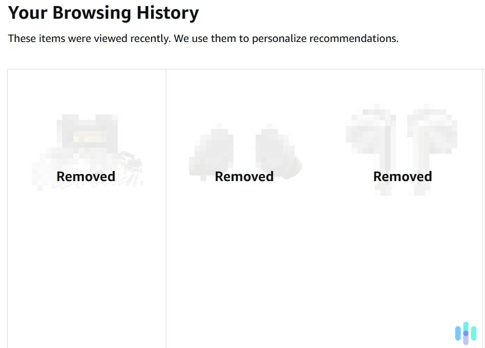 This is how a removed search history entry will look like. This is how a removed search history entry will look like.