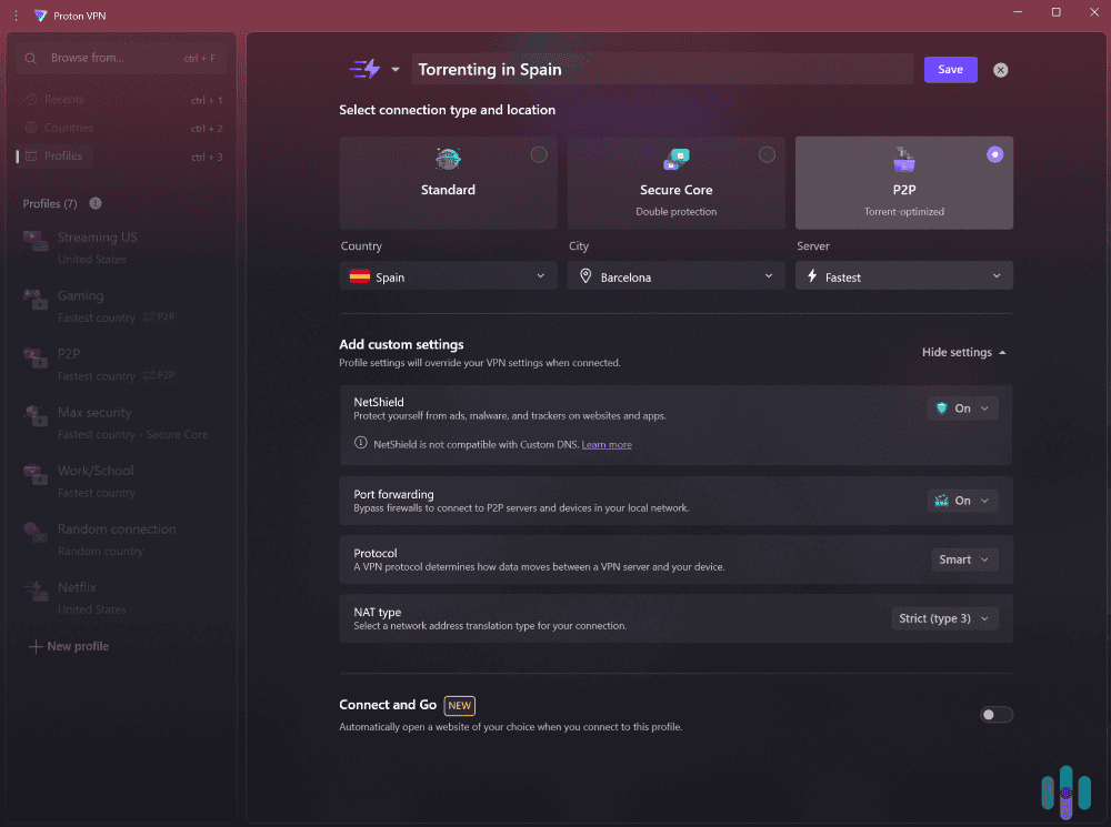 Automate how the VPN connects using the Profiles feature. Automate how the VPN connects using the Profiles feature.