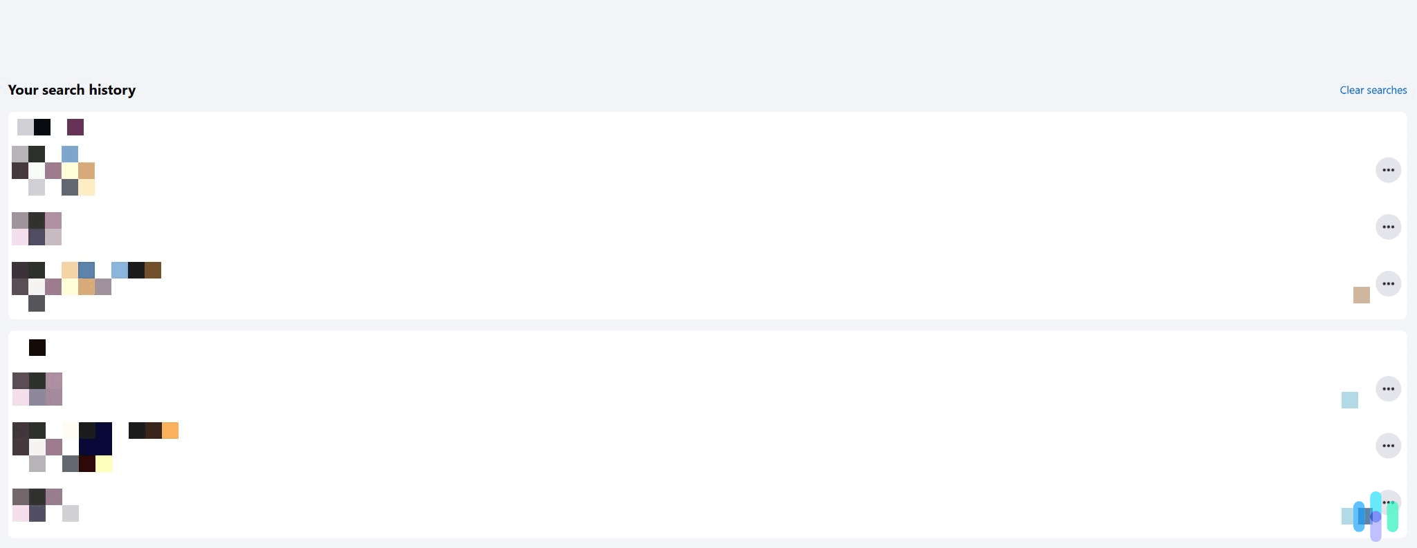 Clear your Facebook search history, or just remove individual search entries. Clear your Facebook search history, or just remove individual search entries.