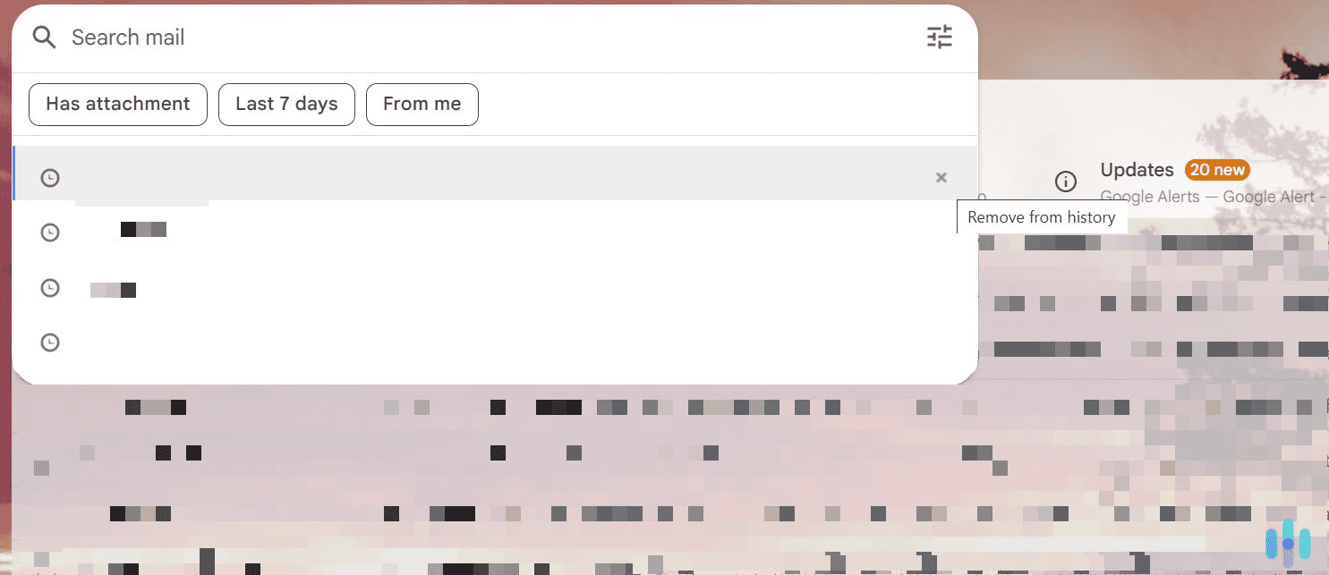 Just use the X icon to clear your search entries. Just use the X icon to clear your search entries.