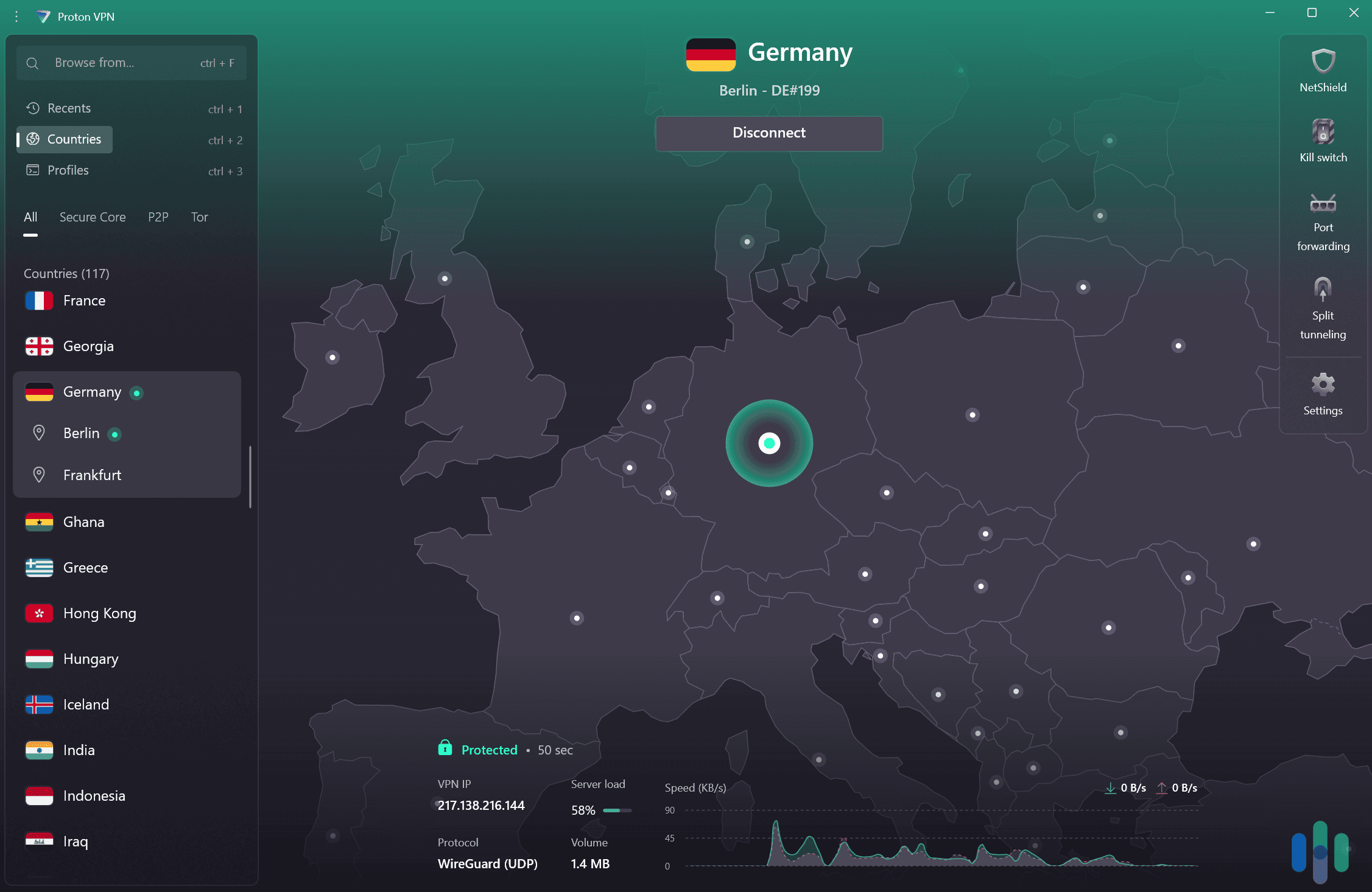 Proton VPN has two server locations in Germany. Proton VPN has two server locations in Germany.