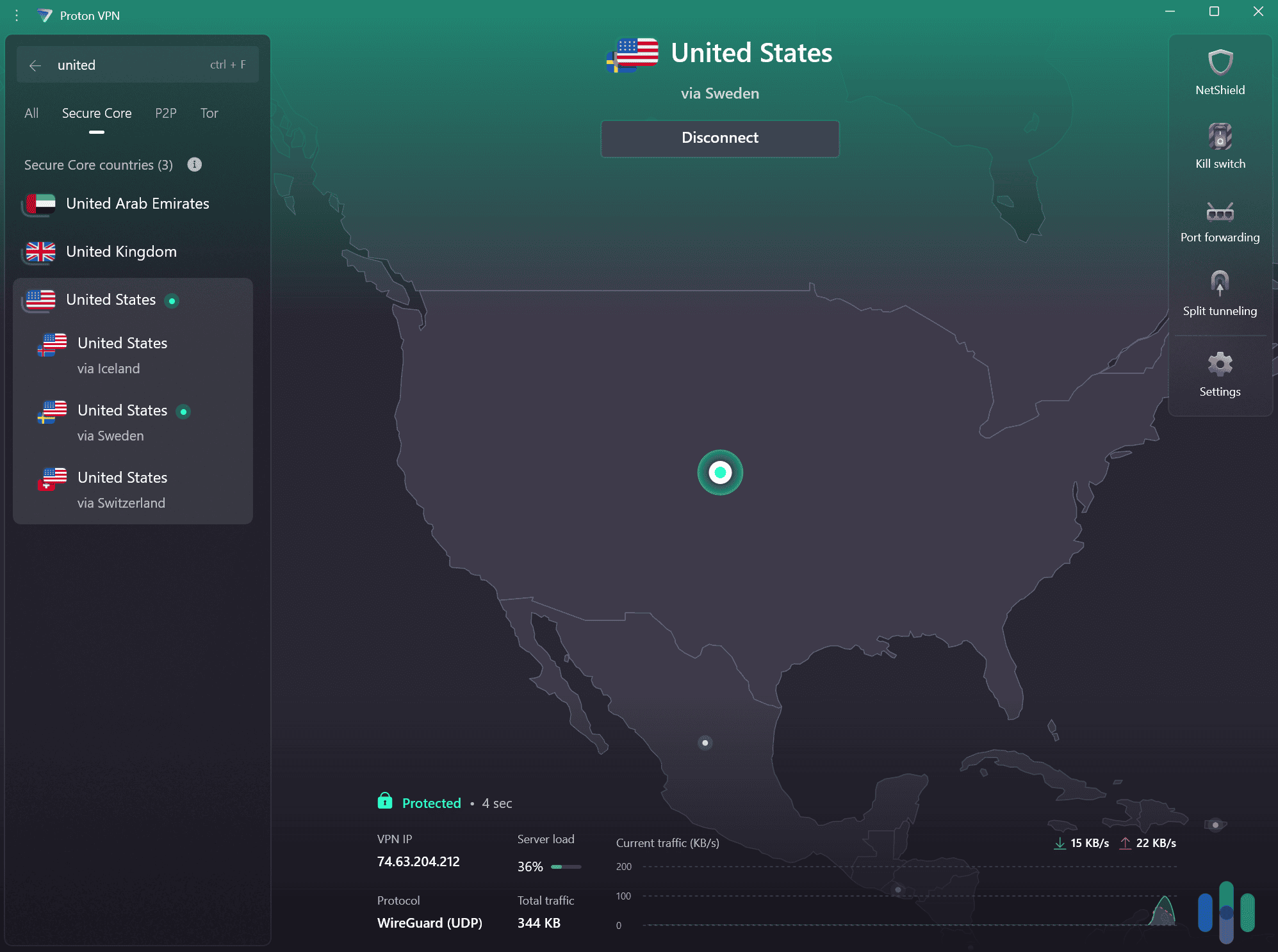 Proton VPN’s Secure Core servers offer enhanced privacy. Proton VPN's Secure Core servers offer enhanced privacy.