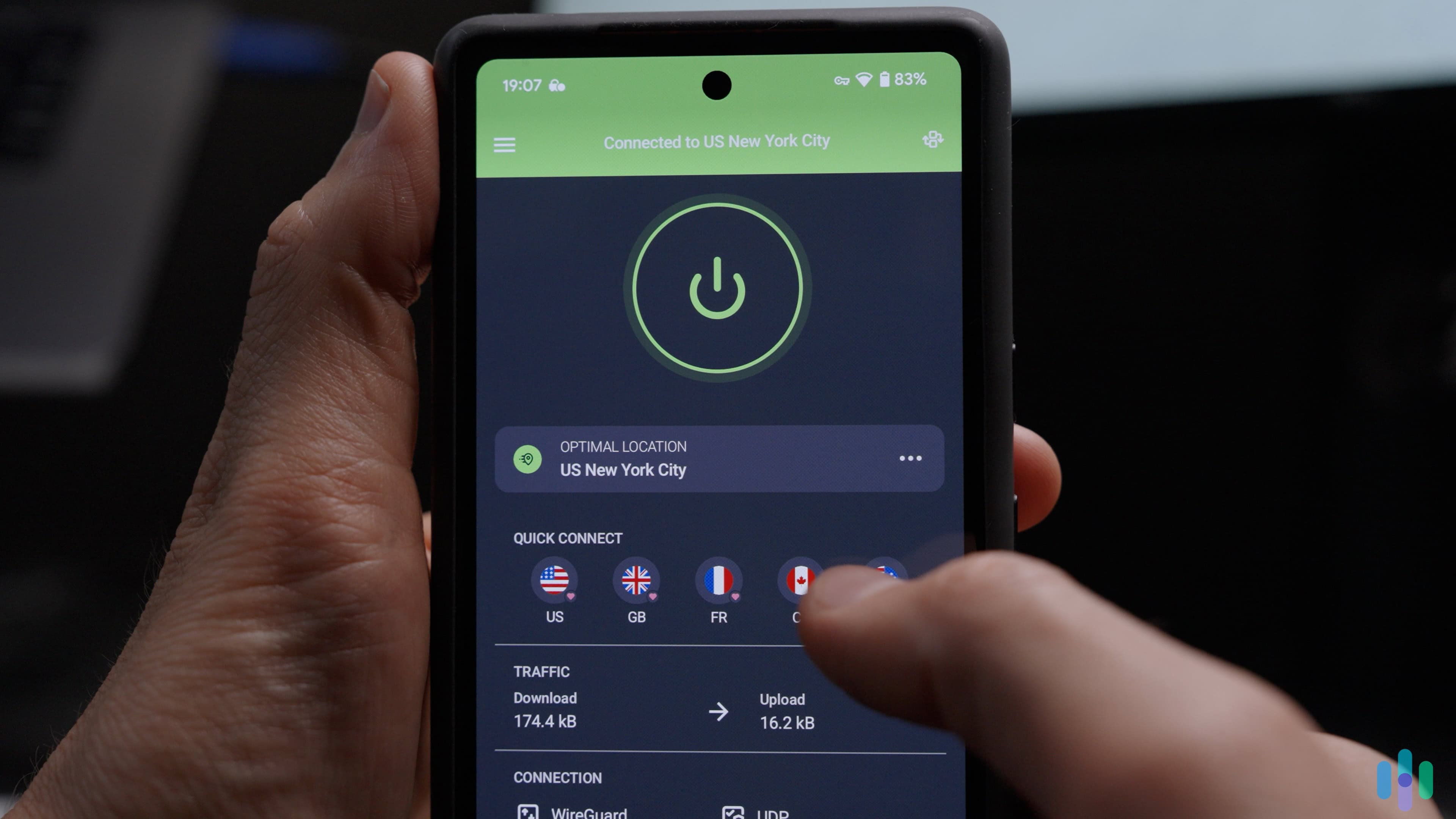 PIA connected to a New York City server (1) We found that in addition to user-friendly apps, PIA also offers very strong security and privacy.