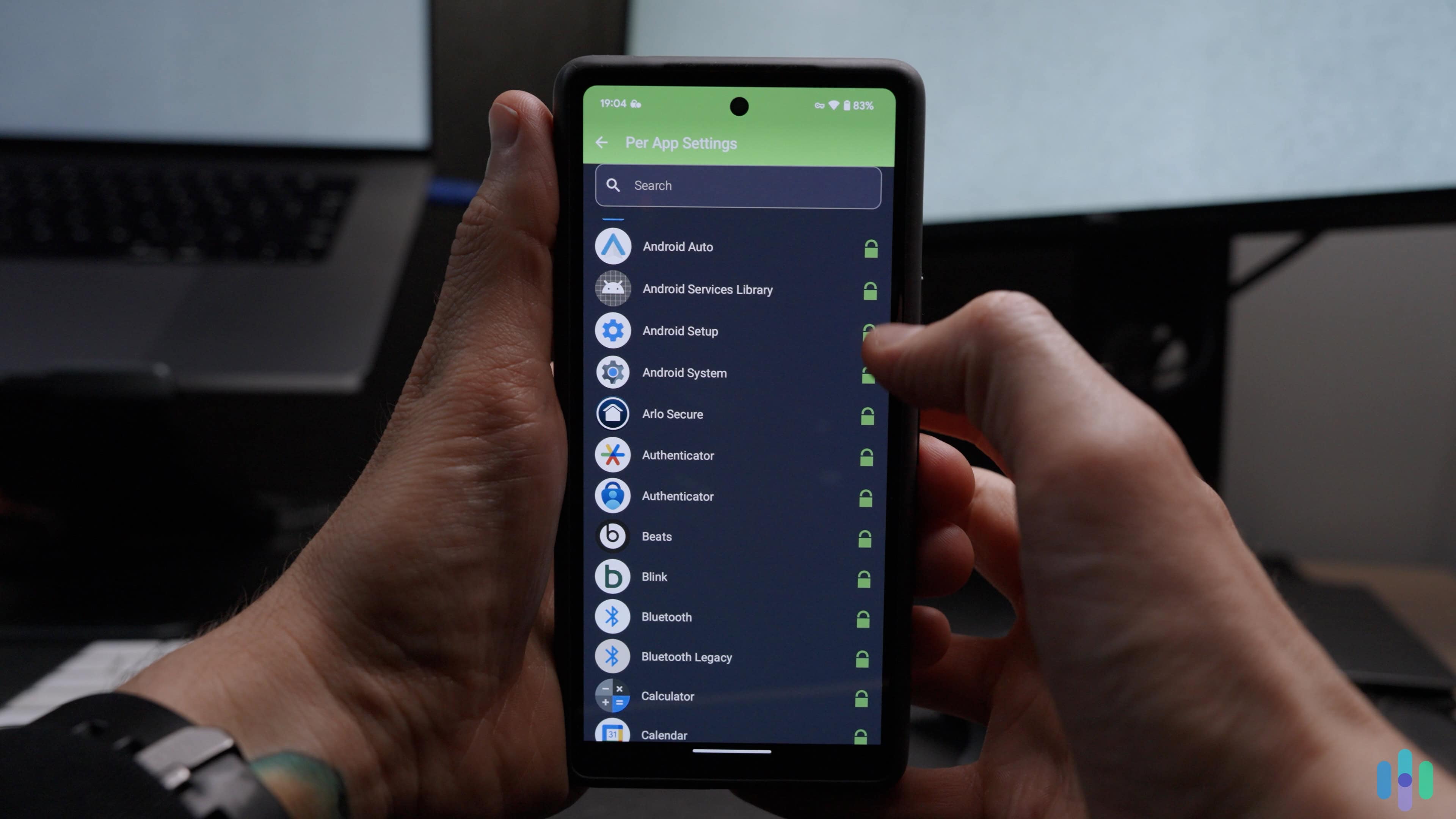 PIA split tunneling on Android (1) PIA’s split tunneling feature is also available in the mobile apps.