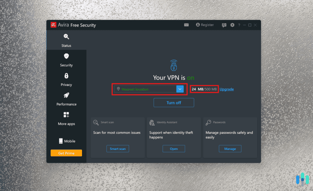 After just a minute of using Avira’s free version, we already used 45 MB of our 50 MB monthly data allowance. After just a minute of using Avira’s free version, we already used 24 MB of our 500 MB monthly data allowance.