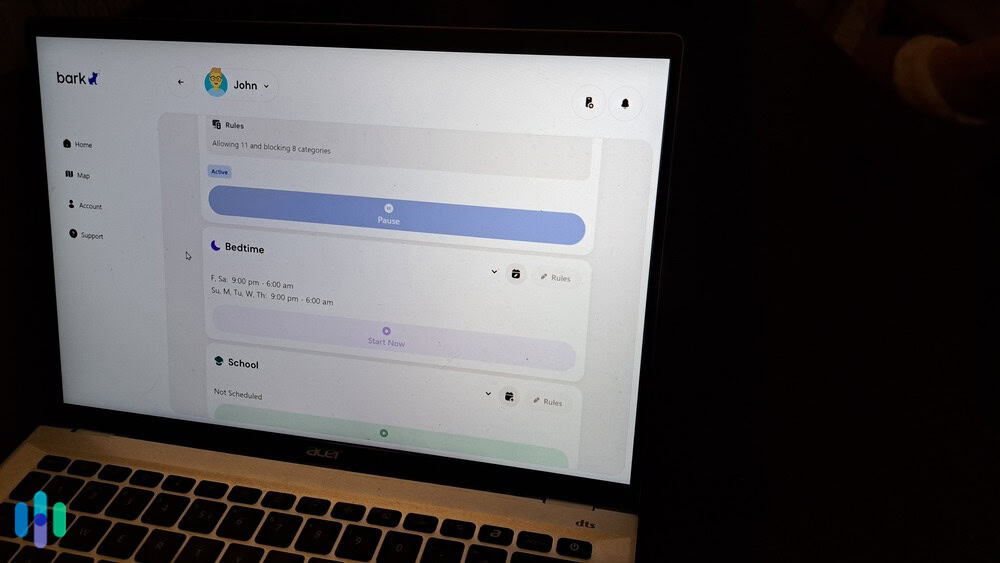 Bark makes it easy to review and update screen time schedules as needed. (1) (1) Back to basics — Bark’s screen time monitoring schedules