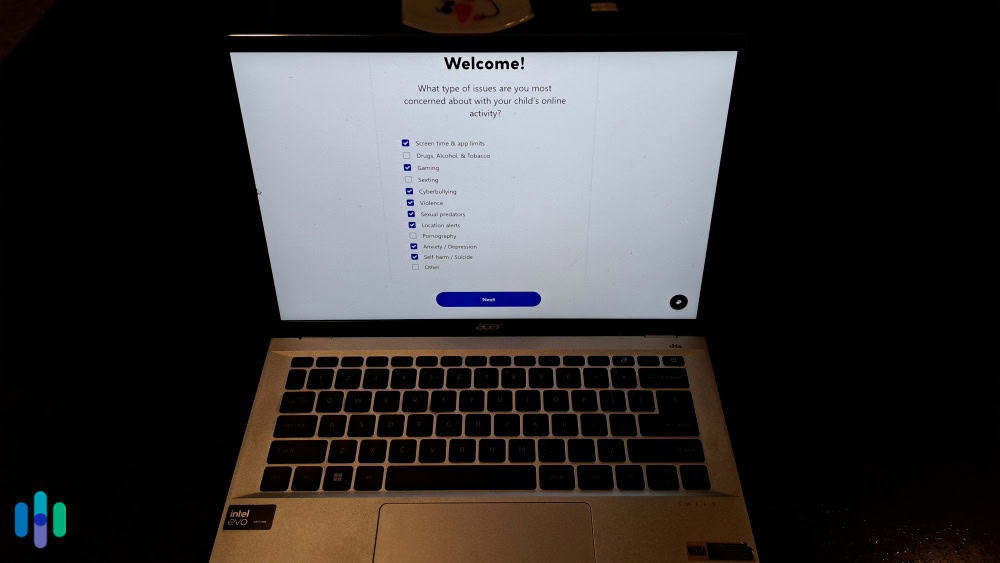 Bark provides clear step-by-step instructions for setting up monitoring for your kids’ devices. (1) Setting up a new child profile